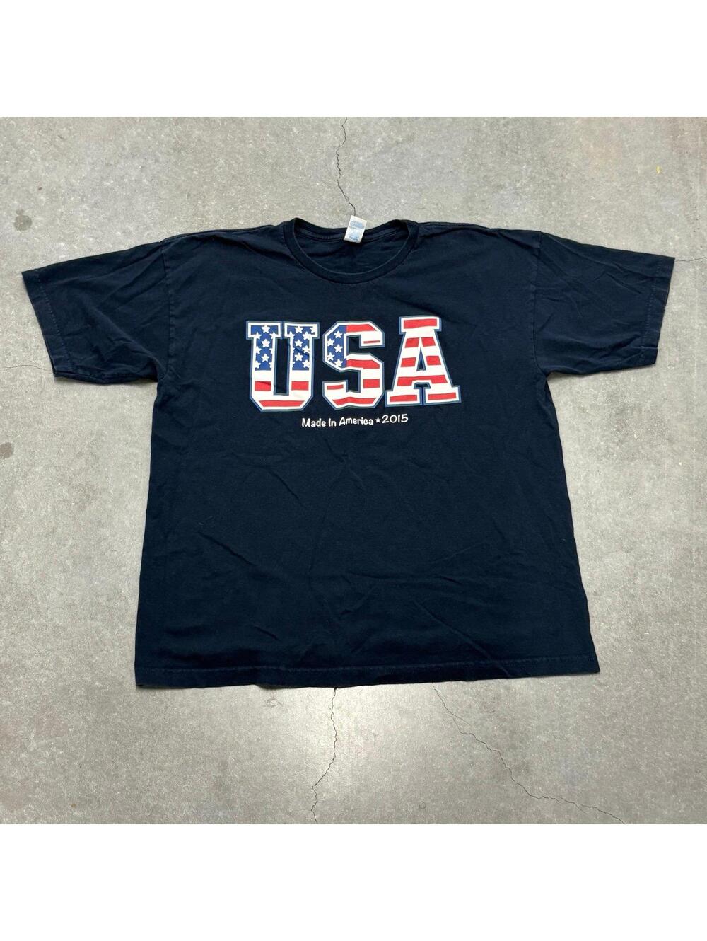 USA Made in America Logo T Shirt